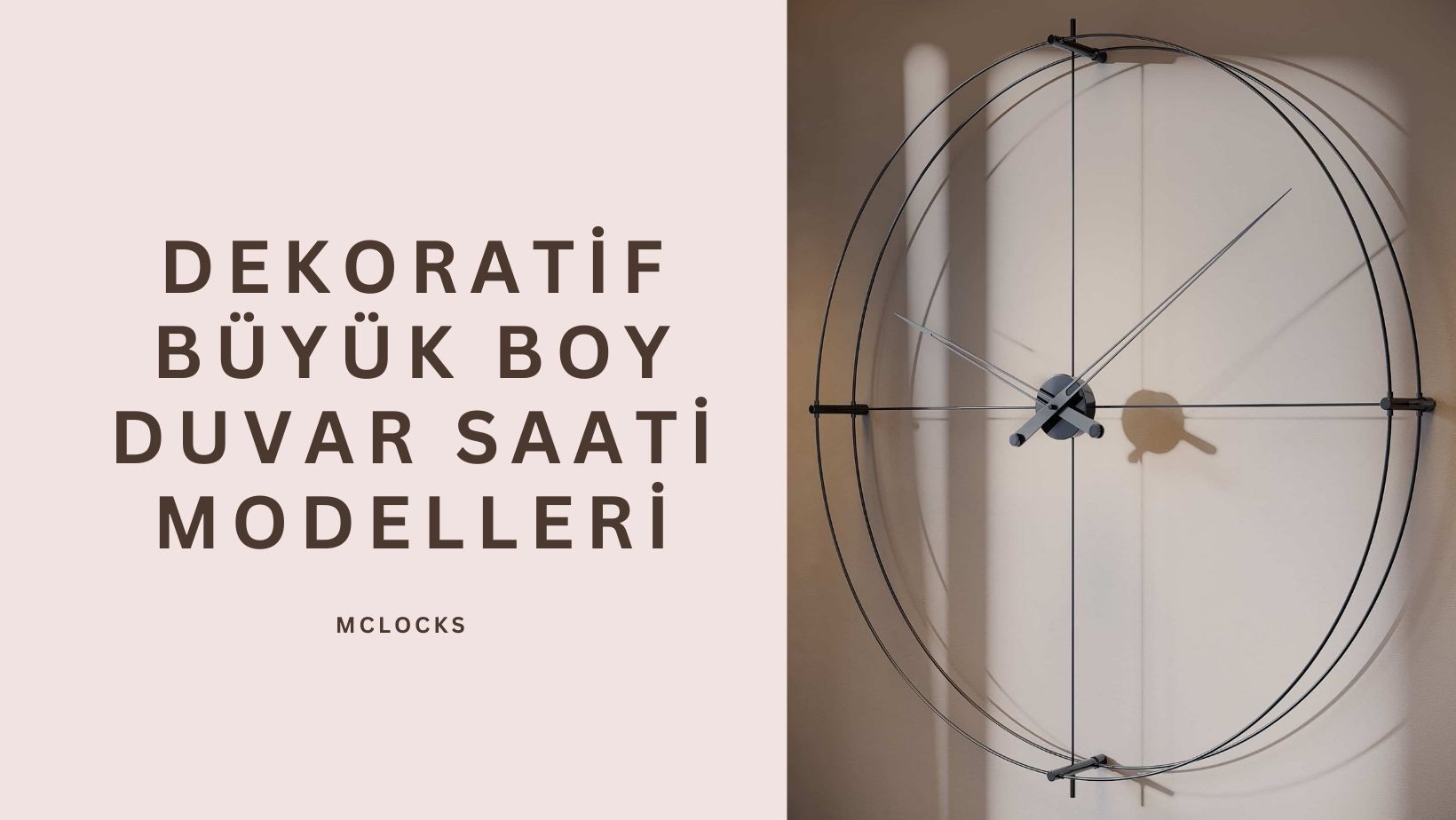 Dekoratif Büyük Boy Duvar Saati - 3 Özel Saat Modeli