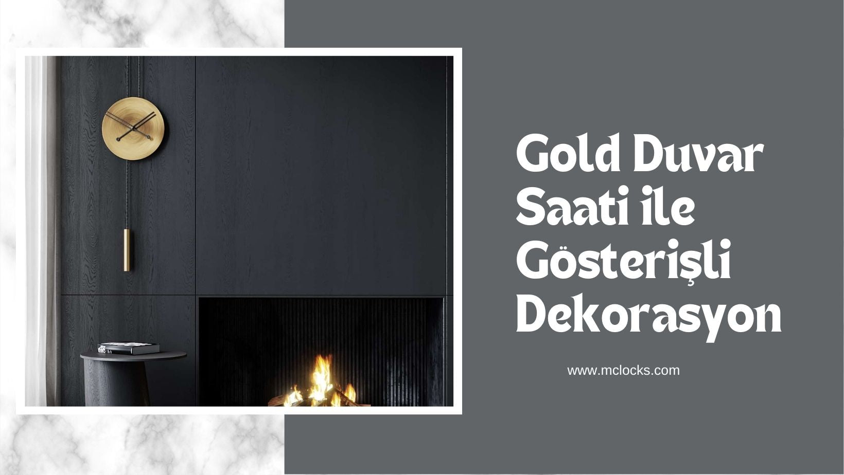 Gold Duvar Saati ile Gösterişli Dekorasyon
