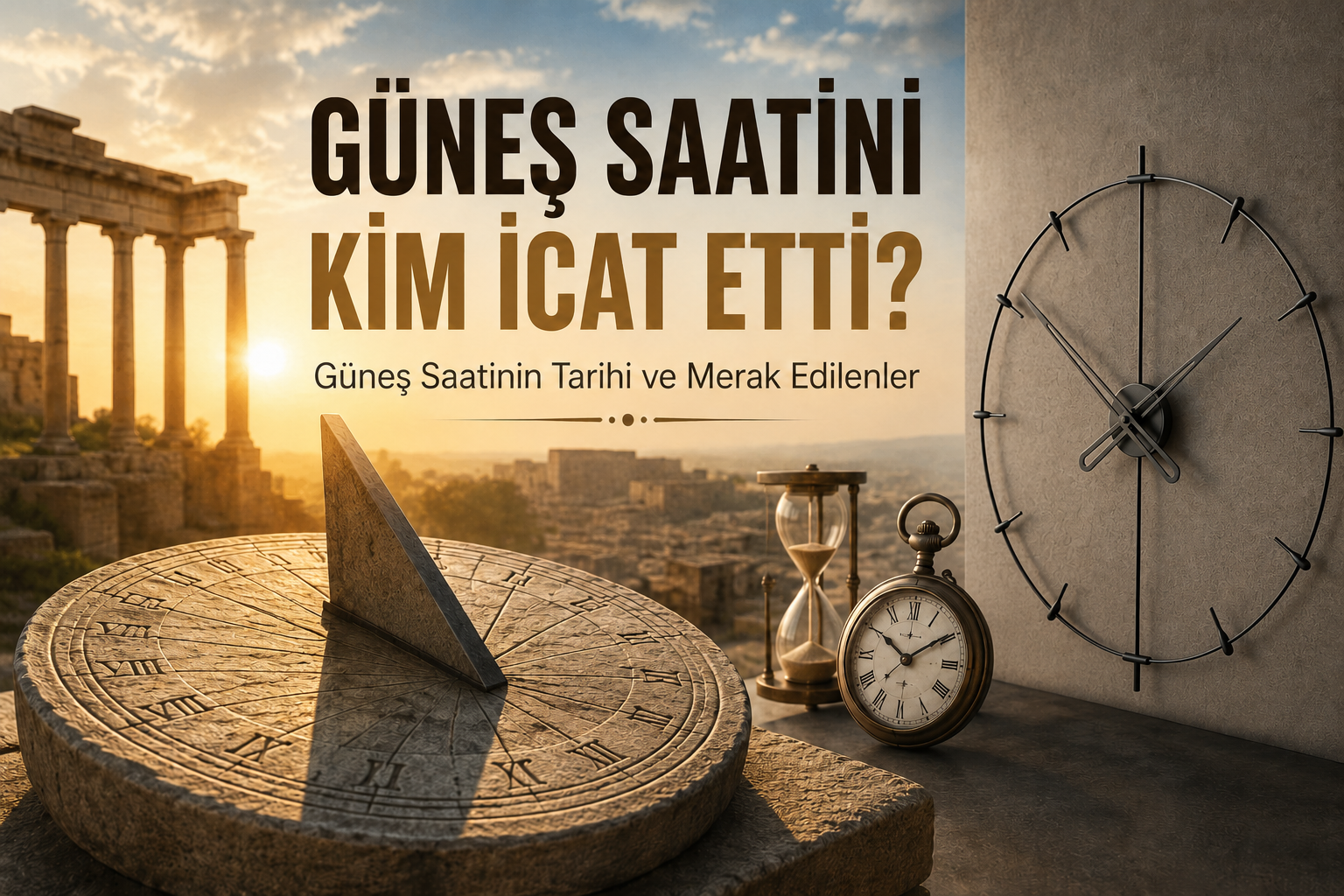 Güneş Saatini Kim İcat Etti? Güneş Saatinin Tarihi ve Nasıl Çalıştığı